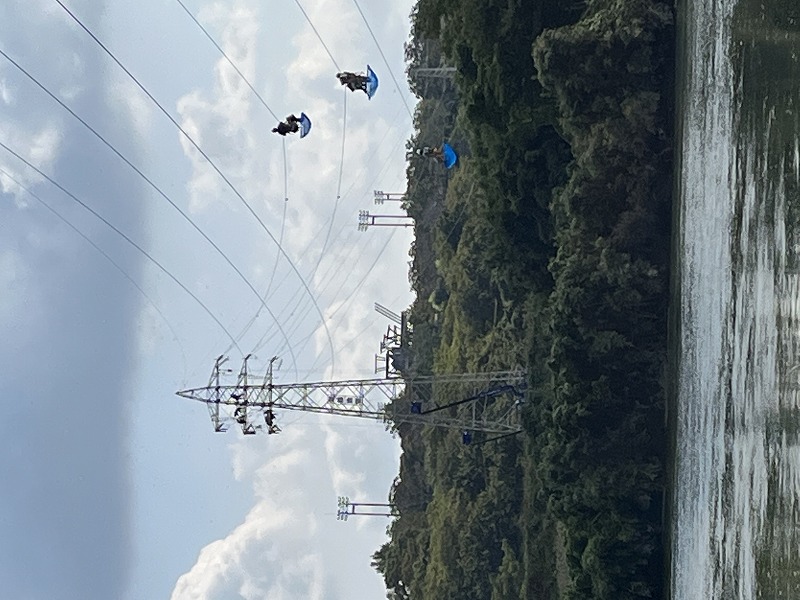 電設備架空線修繕工事(付属品付け)